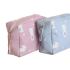 Trusă de Voiaj DKD Home Decor Albastru Alb Verde Roz polialgodon osos 15 x 6 x 12 cm (2 Unități)