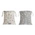 Geantă rucsac pentru copii DKD Home Decor Alb Gri 24 x 2 x 26 cm (2 Unități)