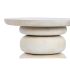 Masa laterală Home ESPRIT Alb Lemn de mango Lemn MDF 50 x 50 x 33 cm