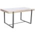 Masă de Sufragerie Home ESPRIT Alb Gri Natural Metal 150 x 85 x 75 cm