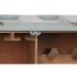Suport pentru Sticle Home ESPRIT Turquoise Metal Lemn MDF 77 x 37 x 64 cm