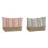 Trusă de Voiaj Home ESPRIT Gri Coral 25 x 7 x 15 cm (2 Unități)