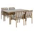 Set de Masă cu 4 Scaune Home ESPRIT Aluminiu 160 x 90 x 75 cm (5 Piese)