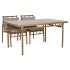 Set de Masă cu 4 Scaune Home ESPRIT Aluminiu 160 x 90 x 75 cm (5 Piese)