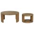 Set de 2 mese Home ESPRIT Lemn 99 x 99 x 48 cm