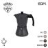 Cafetieră Italiană EDM Negru Aluminiu 6 Cești Inducție