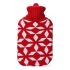 Pungă de Apă Caldă EDM 76774 Rojo/Blanco Lână 2 L