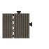 Plăci de pardoseală interconectate Ibergarden SM-4P-ALDH Negru Polietilenă Compozit 30 x 2,6 x 30 cm