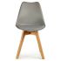 Scaun de Sufragerie Gri Maro Deschis Lemn Plastic (48 x 43 x 82 cm)