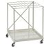 Stand Prezentare de Masă Alb Oțel (49,5 x 80 x 66 cm)
