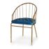 Scaun Auriu* Albastru Bare 51 x 81 x 52 cm
