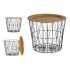 Masa laterală Negru Auriu* Metal 52 x 40 x 52 cm