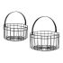 Coș Negru Metal 25 x 27 x 25 cm (2 pcs)