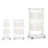 Cărucior pentru legume Kinvara TP-747-1 Alb polipropilenă Plastic 33 x 83,5 x 42 cm