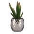 Plantă decorativă Ibergarden HY2-44 Ceramică Plastic Cactus 10 x 20 x 10 cm Argintiu