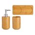Set de Baie Berilo PLH03242-3 Cămilă Bambus polipropilenă ABS čtverce 9 x 18,5 x 20 cm