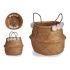 Coș Alb Maro Natural Stuf Pompoane 8 L 32 x 30 x 32 cm