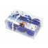 Glob de Crăciun Frozen Memories 6 Unități Albastru Alb Plastic (Ø 8 cm)