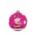 Glob de Crăciun Peppa Pig Cosy corner Fucsia 6 Unități Plastic (Ø 8 cm)