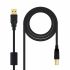Cablu USB 2.0 A la USB B NANOCABLE 10.01.1205 Negru 5 m (1 Unități)