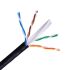 Cablu de Rețea Rigid UTP Categoria 6 NANOCABLE 10.20.0502-EXT-BK 100 m Negru