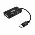Adaptor DisplayPort la VGA/DVI/HDMI 3 en 1 NANOCABLE 10.16.3301-BK Negru