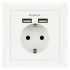 Priză Perete cu 2 Porturi USB NANOCABLE 10.35.0010 5V/2.4A 5 V 2,4 A
