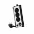 Placă de Circuit 3 Puncte de Conectare Schuko NANOCABLE 10.37.0013-BK USB x 2