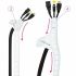 Organizator de Cable NANOCABLE 10.36.0002-W Alb
