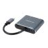 Adaptor USB C la HDMI NANOCABLE 10.16.4305 4K Ultra HD Gri 15 cm