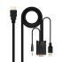 Adaptor HDMI la VGA cu Audio NANOCABLE 10.15.4350 1,8 m Negru