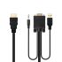 Adaptor HDMI la VGA cu Audio NANOCABLE 10.15.4350 1,8 m Negru