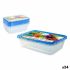Set de 10 Cutii pentru Prânz Privilege 49786 500 ml Dreptunghiular 17,5 x 12 x 4 cm (24 Unități)