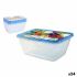 Set de 8 Cutii pentru Prânz Privilege 1L Dreptunghiular 17,5 x 12 x 7 cm (24 Unități)