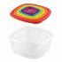 Set de Cutii pentru Prânz Privilege Multicolor Stivuibil Pătrat 7 Piese (12 Unități)
