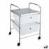 Dulap cu Sertare Confortime Metal Cu roți Plastic 33 x 32,5 x 45,5 cm (2 Unități)