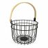 Coș Decorativ Quttin Rustic Rotundă 4 mm 28 x 26,5 x 22 cm (12 Unități)