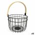 Coș Decorativ Quttin Rustic Rotundă 4 mm 28 x 26,5 x 22 cm (12 Unități)