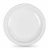 Set de farfurii reutilizabile Algon Rotund Alb Plastic 25 x 25 x 2,5 cm (6 Unități)