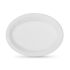 Set de farfurii reutilizabile Algon Alb 27 x 21 cm Plastic Oval 6 Unități