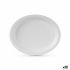 Set de farfurii Algon De unică folosință Alb Trestie de zahăr Oval 26 cm (12 Unități)