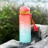 Sticlă cu Capac și Pai Bewinner Multicolor 800 ml