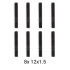 Set of dividers OMP 4x108 63,4 M12 x 1,50 20 mm