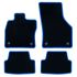 Set de covoraș pentru podea auto OCC Motorsport OCCVW0022BL VOLKSWAGEN GOLF VII Albastru 5 Piese