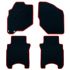 Set de covoraș pentru podea auto OCC Motorsport OCCHN0022RD Roșu 5 Piese