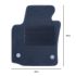 Set de covoraș pentru podea auto OCC Motorsport OCCST0015GD Gri 5 Piese