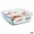 Tavă pentru Cuptor Quttin 66603 1,1 L Sticlă Pătrat 1,1 L 19,7 x 16,8 x 5,6 cm (10 Unități)