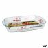 Tavă pentru Cuptor Quttin 65810 2,2 l Sticlă Dreptunghiular 32,5 x 20,2 x 5,2 cm (7 Unități)