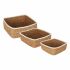 Set de Coșuri Privilege   3 Piese răchită 17 cm (3 Piese) (4 Unități)