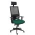 Scaun de birou cu pat Horna P&C BALI426 Verde inchis